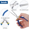 VISEMAN 6" Mini Needle Nose Pliers with Comfort Grip Handles,