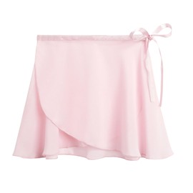 Stelle Ballet Skirt Women Chiffon Sarong Wrap Skirt Adjustable Tie Adult Dance Skirts (Ballet Pink,S)