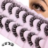 Natural Cluster Lashes Extensions Wispy Natural Look False Eyelashes Individual