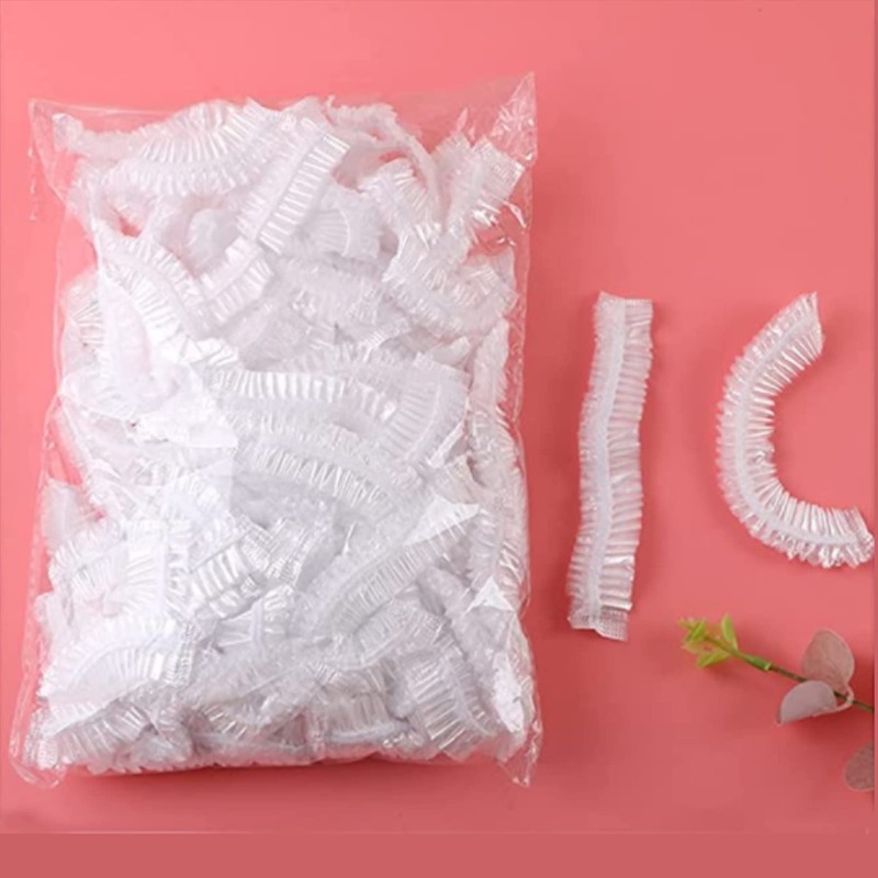 AUXIN 200 Pcs Reusable Food Covers, Clear Elastic Food Storage