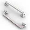 FURNIWARE Cabinet Handles,10 Pack Brushed Nickel Hardware Drawer Pulls,Zinc Alloy