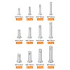 sourcing map 96Pcs M3 / M4 / M5 12 Sizes