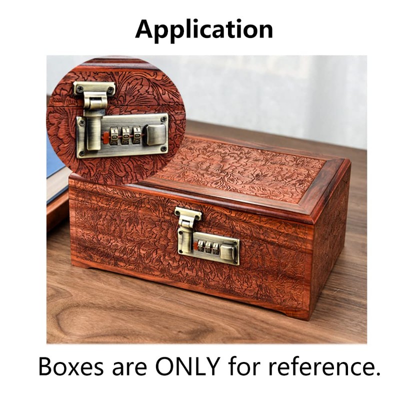 2 X Luggage Hasp with Digital Combination Lock 3-Digit Password