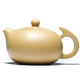 Teapot 8oz Chinese Yixing Clay Xishi Pots Yellow Zisha Genuine Classic for Loose Gongfu Tea