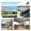 Patio 90% Shade Cloth with Grommets, 12' x 20' Pergola
