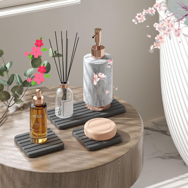 Quick Stone Drying Tray for Bathroom Sink Vanity Disc, Water