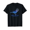 Stellar Jay Space Bird Funny Clever Bird Watcher Twitcher T-Shirt
