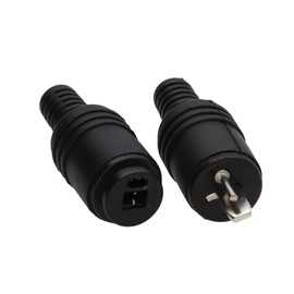 kenable 2 pin DIN Plug and Socket Speaker HiFi Connector Screw Terminals Ends [2 Pack]