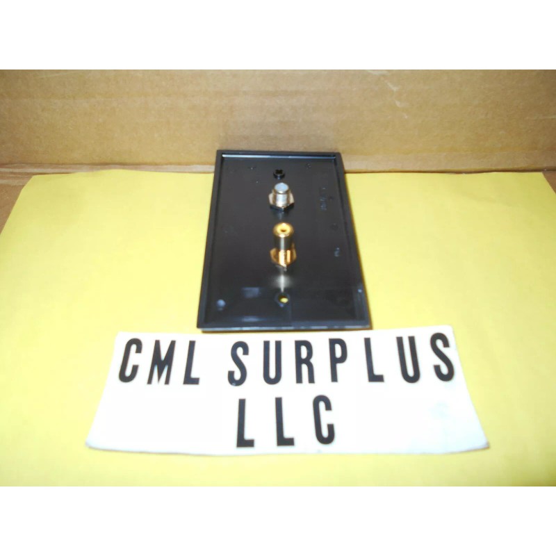 LEVITON *LEVITON CABLE TV WALL PLATE 2 COUPLER BLACK DOUBLE