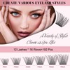 Lash Clusters, 192 Pcs Individual Cluster Lashes DIY Lash Extension