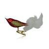 Lauschaer Glas Christmas Tree Decoration Bird with Feather Tail Red