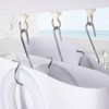 60 Pieces Shower Curtain Pack of 30 Pieces Hooks and