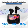 AI Language Translation Earbuds, in-Ear LCD Touchscreen Real-Time Translator for