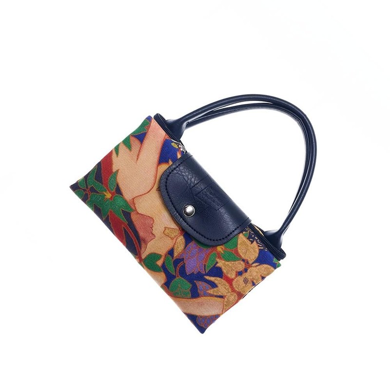 Foldable Bag - Flower Meadow Blue | Lightweight Tapestry Tote