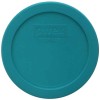 Pyrex 4 Cup Turquoise Round Food Storage Container with Lid