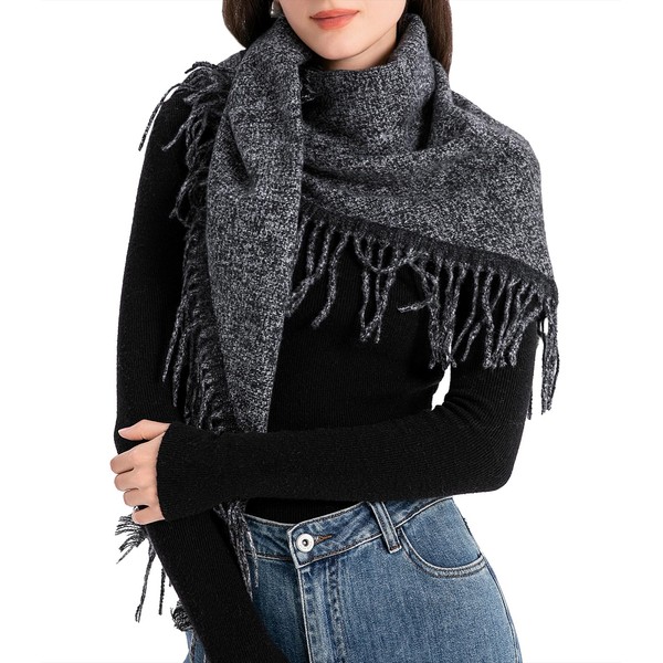 Durio Women's Winter Triangular Scarf Autumn Scarf Soft Blanket Scarf