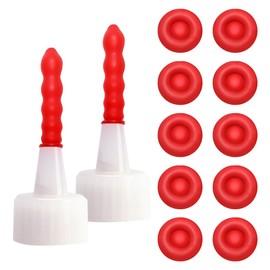 TEHAUX 100pcs Caulk Cap Sealer Saver for Preserving Open Caulking Tubes Flexible Leak Keep Sealants Caulk Tubes and Glue Bottles