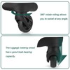 Ech.Apr 2Pcs Luggage Wheels Replacement, Plastic Luggage Suitcase Replacement Wheels,