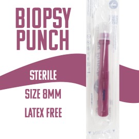 8mm Sterile Disposable Biopsy Punch, 5 Count