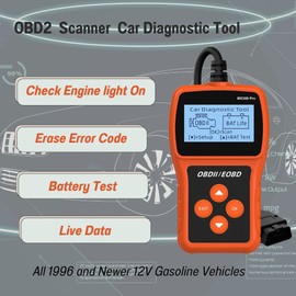 OBD2 Fault Code Reader for Cars Check Engine Light Vehicle Diagnostic Scan Tool