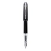 Waterman Kultur Fountain Pen, Black with Chrome Trim, Fine Nib