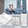 Tuya Wifi Intelligent Curtain Switch Arc Glass Touched Screen Curtain