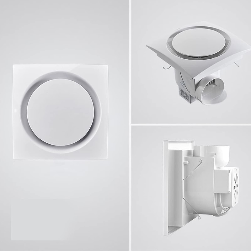 TWSOUL Bathroom Exhaust Fan, 8 inch Silent Bathroom Ceiling Ventilation