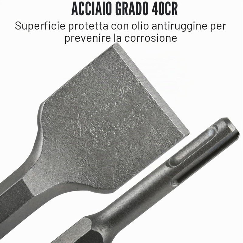 2PCS Scalpelli SDS Plus Scalpello per Rimozione Colla Piastrelle Scalpello