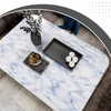 Qianglive White and Blue Marble Contact Paper Sky Peel and