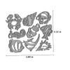 Metal 9pcs Ocean Sea Fish Die Cuts, Animal Crab Conch