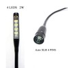 JXRYWF 24 Inch LED Lamp XLR 4Pin DJ Mixer Gooseneck