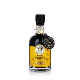 Mussini Aceto Balsamic Di Modena IGP - IL DENSO 12 Years - 5 Gold Medals - 250ml - Award Winning from the Modena Region of Emilia-Romagna - Artisan Matured in 12 Different Wooden Barrels