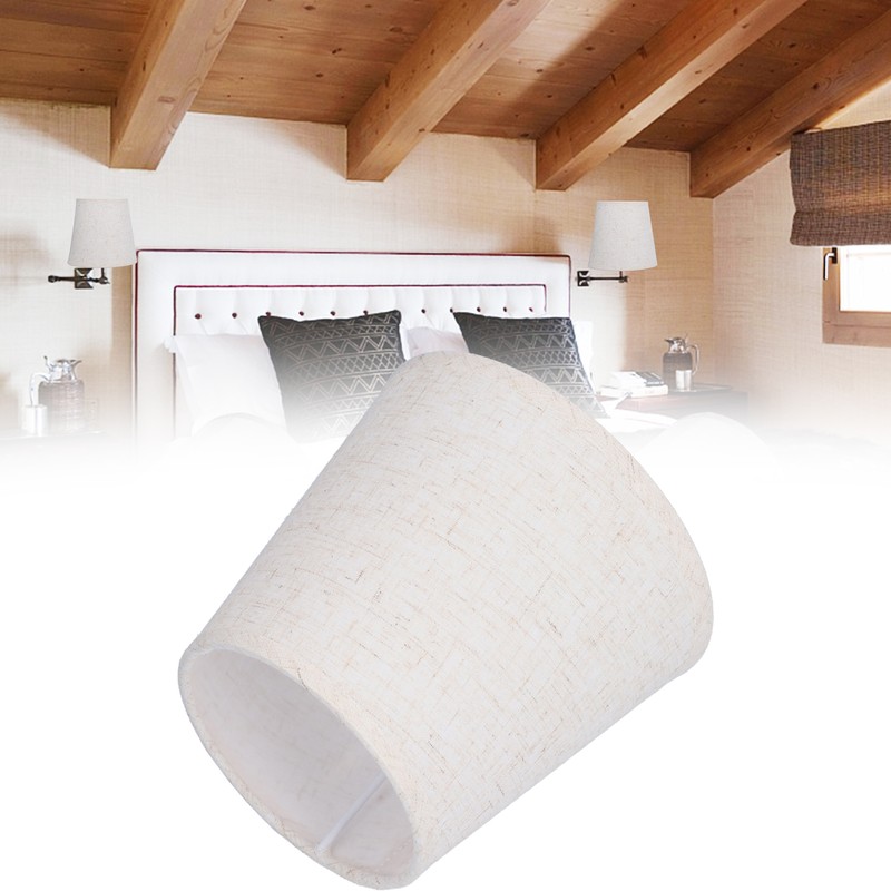 6Pcs E14 ClipOn Lampshade European Fabric Lamp Shade for Hall