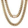 Luxfine Cuban Link Chain 14K REAL Gold Plated Premium 10MM