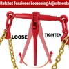 5/16"-3/8" Chain Binders Sets of 2, 5/16"×10ft Chains, Grade 70