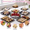 SWEETBLOOM 12-Pack Dessert Table Display Set Black