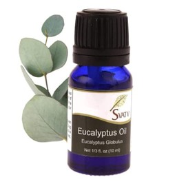 SVATV Ätherisches Eukalyptusöl, Aromatherapieöle in therapeutischer Qualität, Duftöl für Diffusor, Yoga, Massage und Heimwerker-Körperpflege, 10 ml