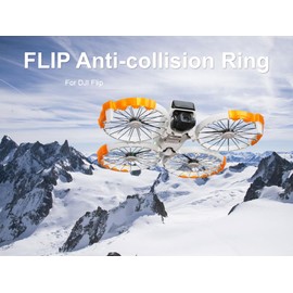 Propeller Guard Protective Ring for DJI Flip Anti-Collision Prop Bumper Ring Impact Protectors Propellers Anti-scratch Drone Accessories TPU Material (Red)