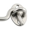 RLECS 2pcs Hook Eye Latch Lock 304 Stainless Steel Security