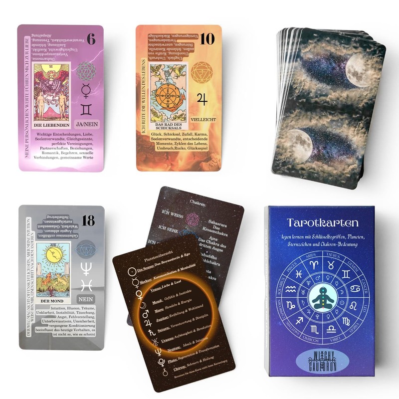 Witchy Cauldron Tarot Cards with Buck for Beginners, Tarot Cards