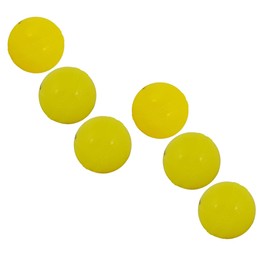 Kosma Pack of 6 Windball Cricket Ball | Indoor & Outdoor Soft Training Cricket Ball for Coaching Practice (Colour: Yellow),standard,KG-26273
