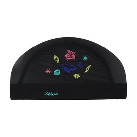 XBLUE XBL-6201-03 Under the Sea Embroidered Mesh Swim Cap / 엑스블루 XBL-6201-03 언더더씨 자수 메쉬 수모