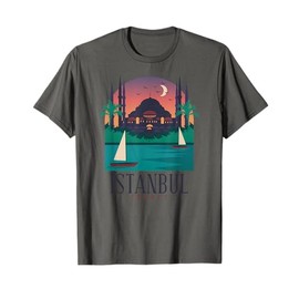 Istanbul Turkey Sailing Boat Turkish Souvenir Gift T-Shirt