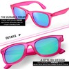 Fancypink Retro Mirrored Polarized Sunglasses for Women|Lightweight Trendy Sunglasses w