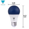 Triglow Blue LED A19 Light Bulb, 9 Watt (60 Watt