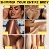 Gold Sunscreen Body Glow Oil, Shimmer Body Oil with SPF