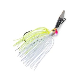 Bladed Vibrating Jig 3/8Oz 1 02 Chartreuse White Fishing Lures Bass Jigging Bait Jig Lure Weedless Soft Plastic Swimbait Accessories Freshwater