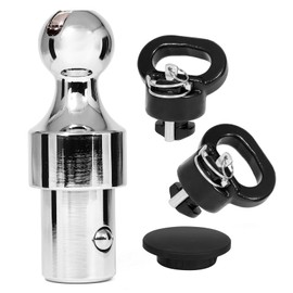 60638 Gooseneck Hitch Ball Kit, 2-5/16" Gooseneck Ball Fits Dodge Ram 2500 3500 Puck System 2013-2024, 38,000 lbs. GTW, Compatible with Curt 60638 Gooseneck Hitch Ball