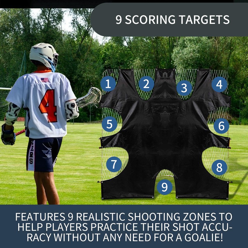 Lacrosse Goal Shooting Target,Lacrosse Net Training Equipment,Lacrosse Goal Guard Corner