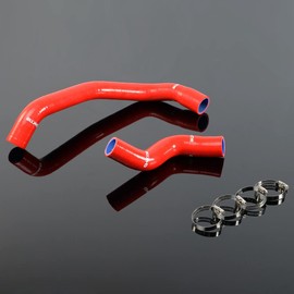 G-PLUS Silicone Heater Hose Kit Compatible With Nissan Skyline GTR R33 R34 RB26DET,Red
